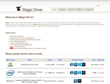 Tablet Screenshot of magicdriver.com